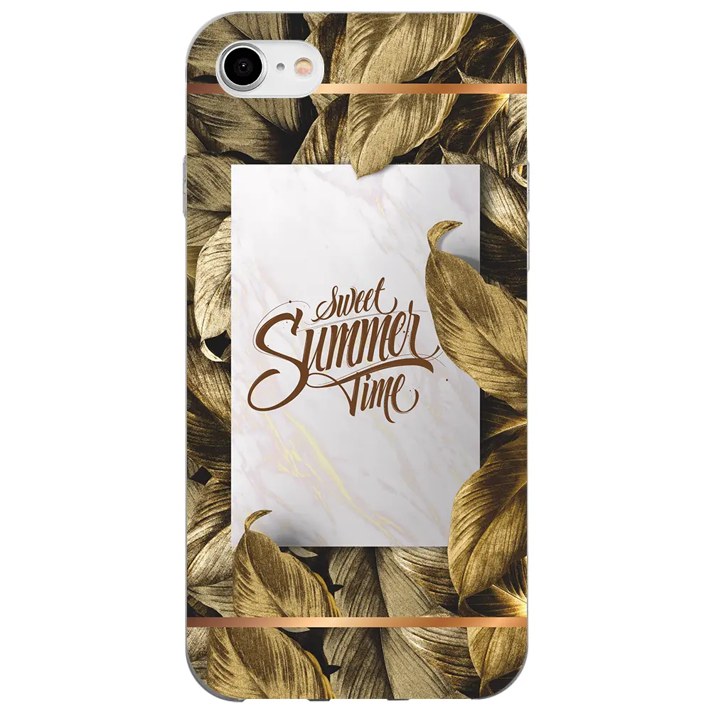 Apple iPhone 7 Şeffaf Telefon Kılıfı - Sweet Summer