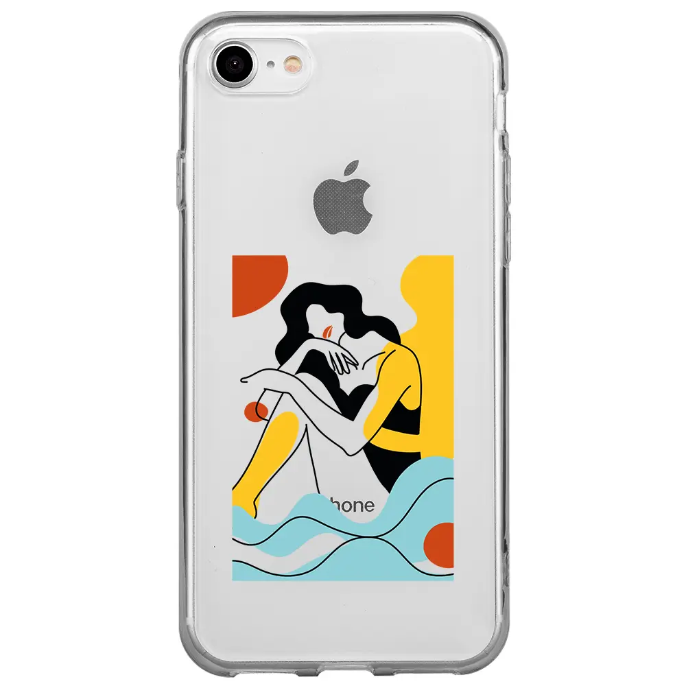 Apple iPhone 7 Şeffaf Telefon Kılıfı - Watch Sea