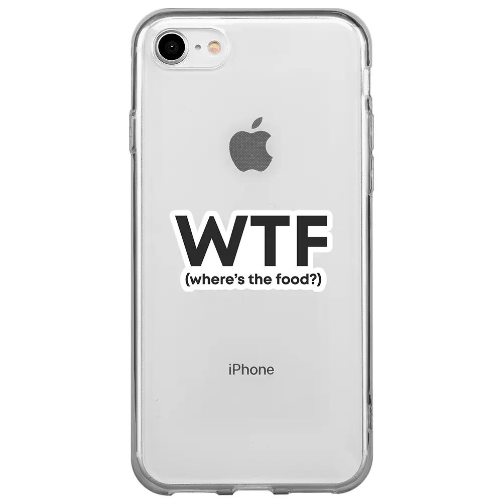Apple iPhone 7 Şeffaf Telefon Kılıfı - WTF