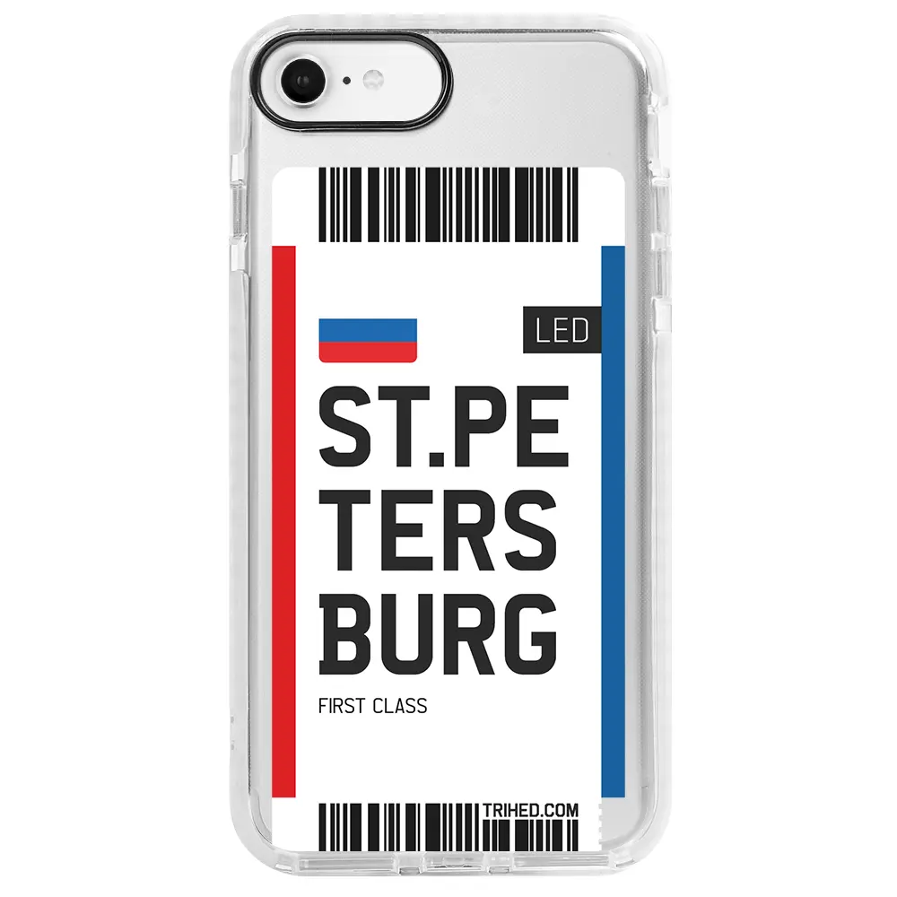 Apple iPhone 8 Beyaz Impact Premium Telefon Kılıfı - St. Petersburg Bileti