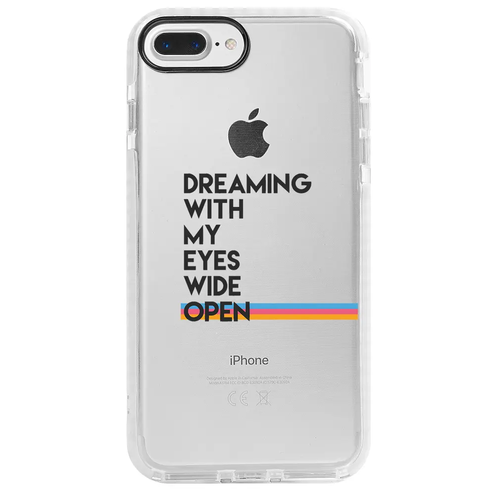Apple iPhone 8 Plus Beyaz Impact Premium Telefon Kılıfı - Dreaming