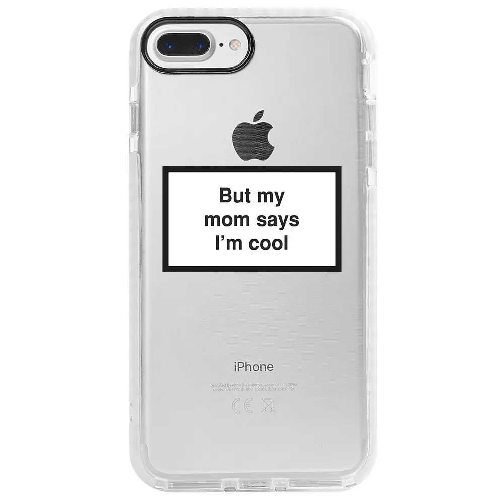 Apple iPhone 8 Plus Beyaz Impact Premium Telefon Kılıfı - I'm cool