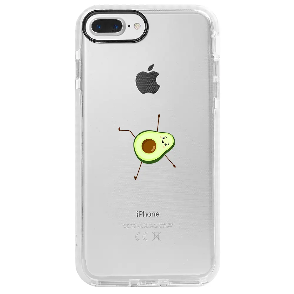 Apple iPhone 8 Plus Beyaz Impact Premium Telefon Kılıfı - Lazy Avokado