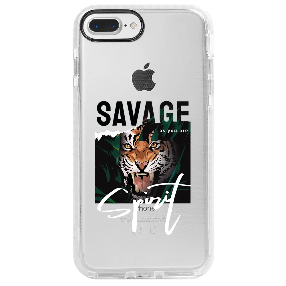 Apple iPhone 8 Plus Beyaz Impact Premium Telefon Kılıfı - Savage 2