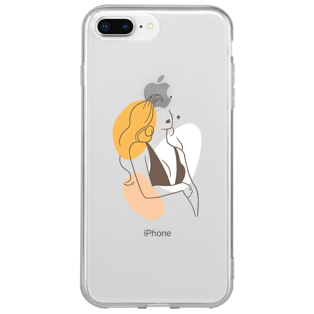 Apple iPhone 8 Plus Şeffaf Telefon Kılıfı - Dream Girl