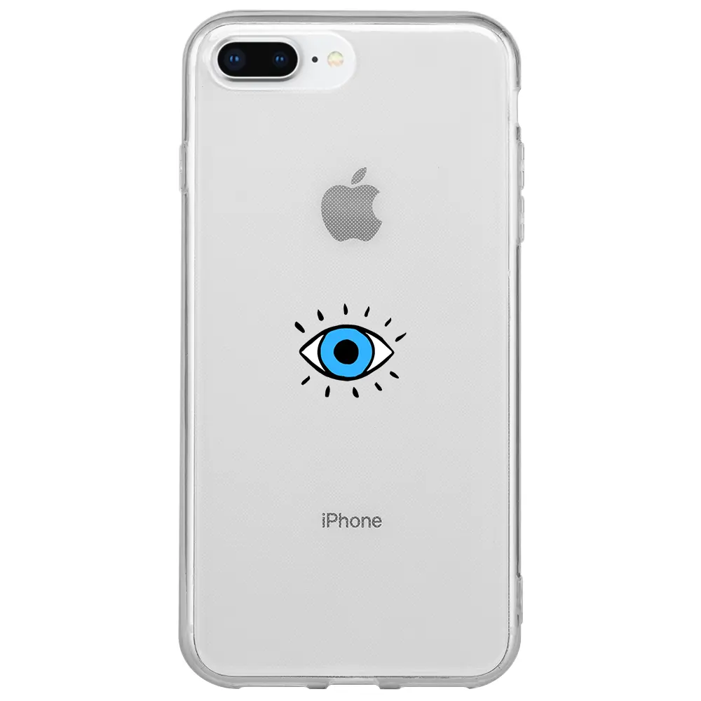 Apple iPhone 8 Plus Şeffaf Telefon Kılıfı - One Eye