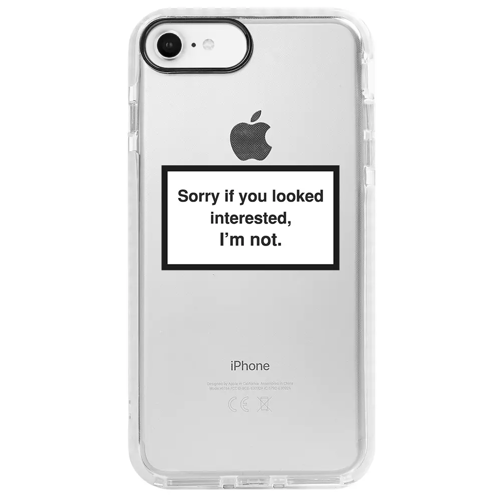 Apple iPhone SE 2020 Beyaz Impact Premium Telefon Kılıfı - I'm not.