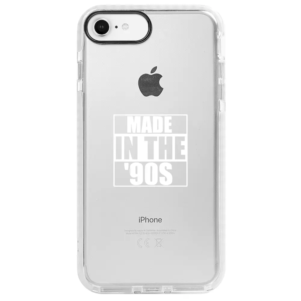 Apple iPhone SE 2020 Beyaz Impact Premium Telefon Kılıfı - Made in the 90's