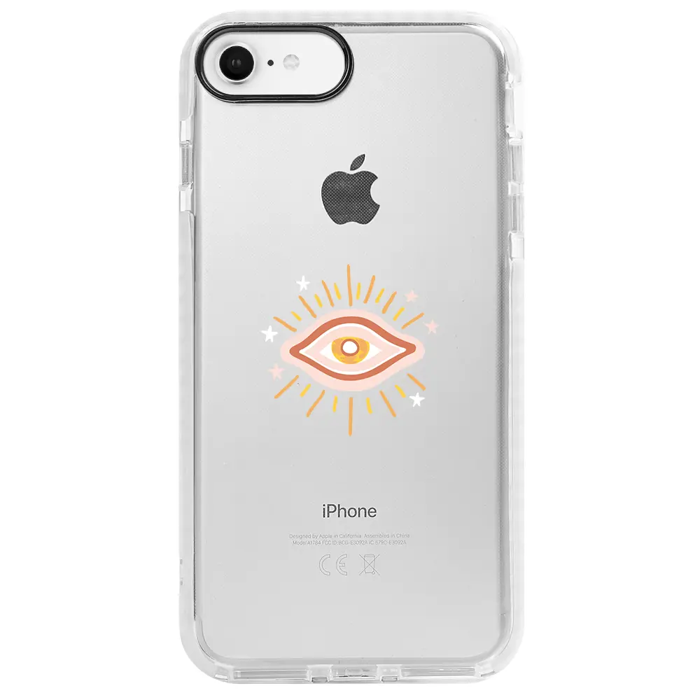 Apple iPhone SE 2020 Beyaz Impact Premium Telefon Kılıfı - One Eye 2