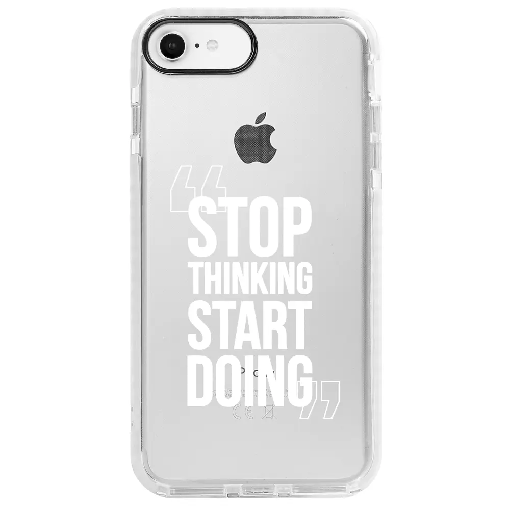 Apple iPhone SE 2020 Beyaz Impact Premium Telefon Kılıfı - Start Doing