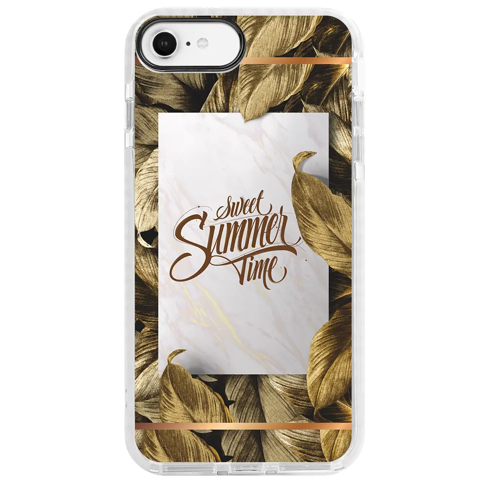 Apple iPhone SE 2020 Beyaz Impact Premium Telefon Kılıfı - Sweet Summer