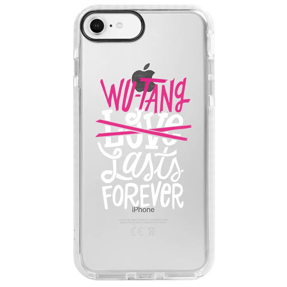 Apple iPhone SE 2020 Beyaz Impact Premium Telefon Kılıfı - Wu-Tang