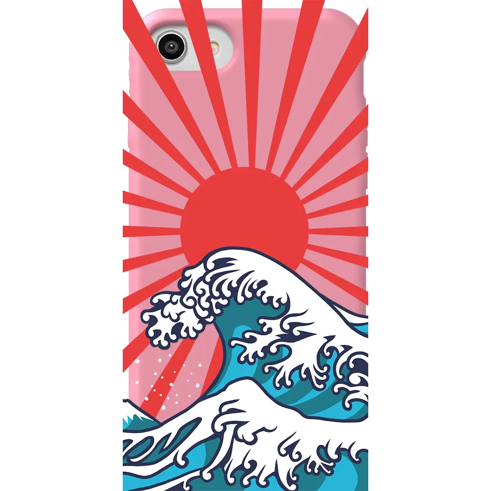 Apple iPhone SE 2020 Pembe Renkli Silikon Telefon Kılıfı - Japan Wave