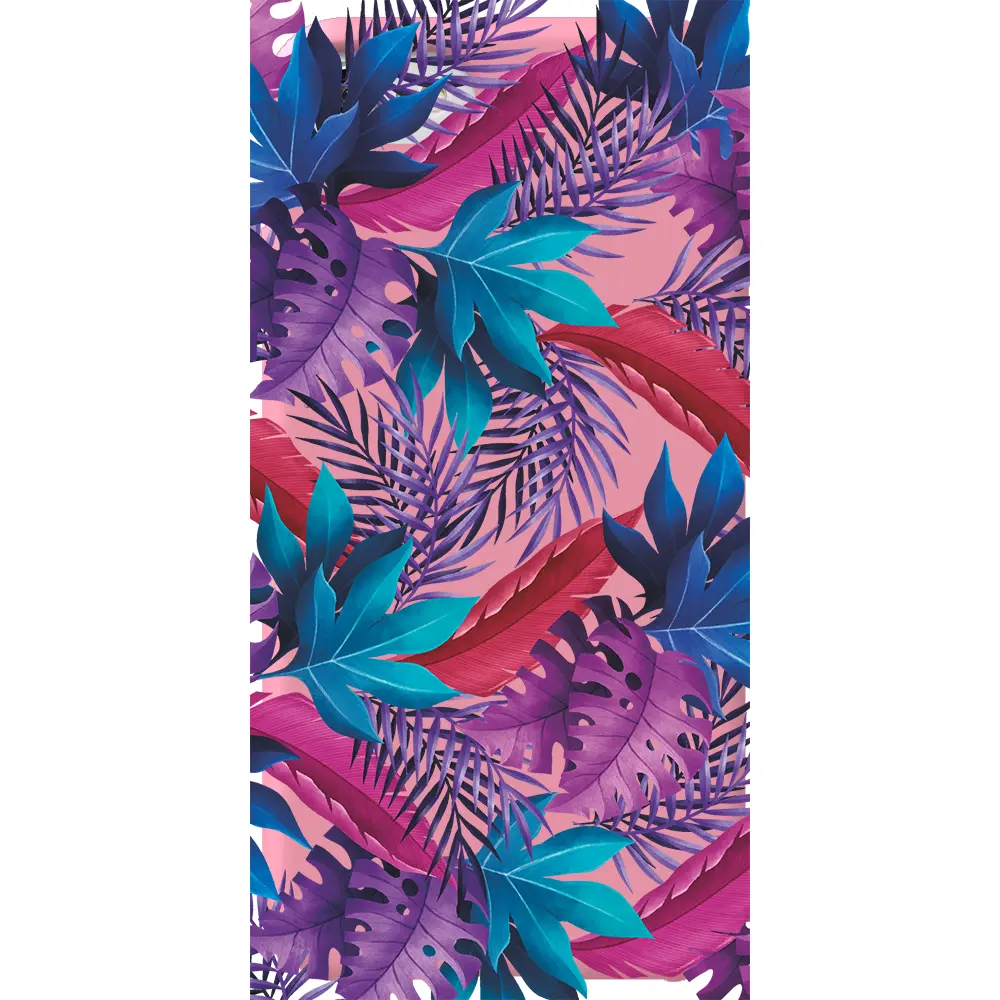 Apple iPhone SE 2020 Pembe Renkli Silikon Telefon Kılıfı - Renkli Tropikaller