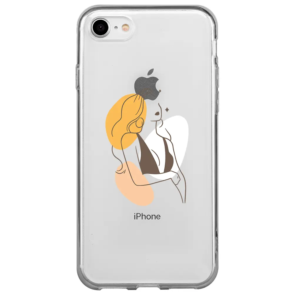 Apple iPhone SE 2020 Şeffaf Telefon Kılıfı - Dream Girl