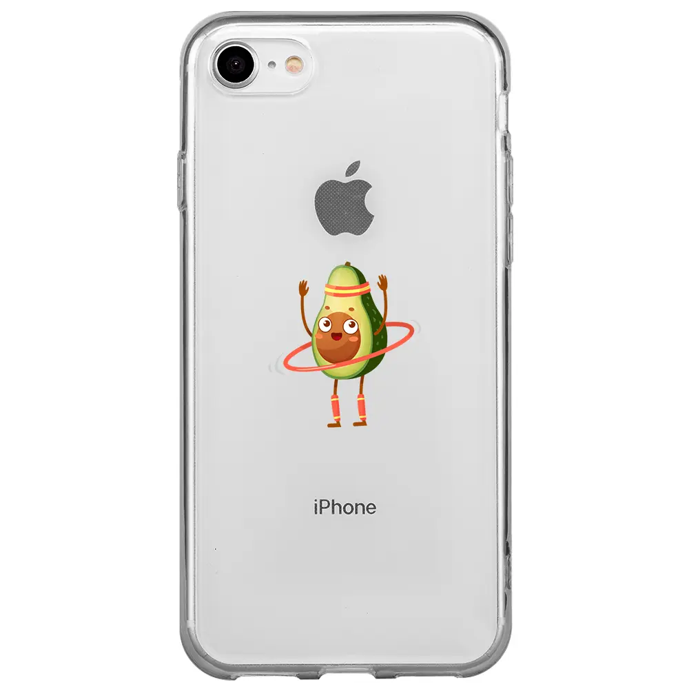 Apple iPhone SE 2020 Şeffaf Telefon Kılıfı - Fit Avokado