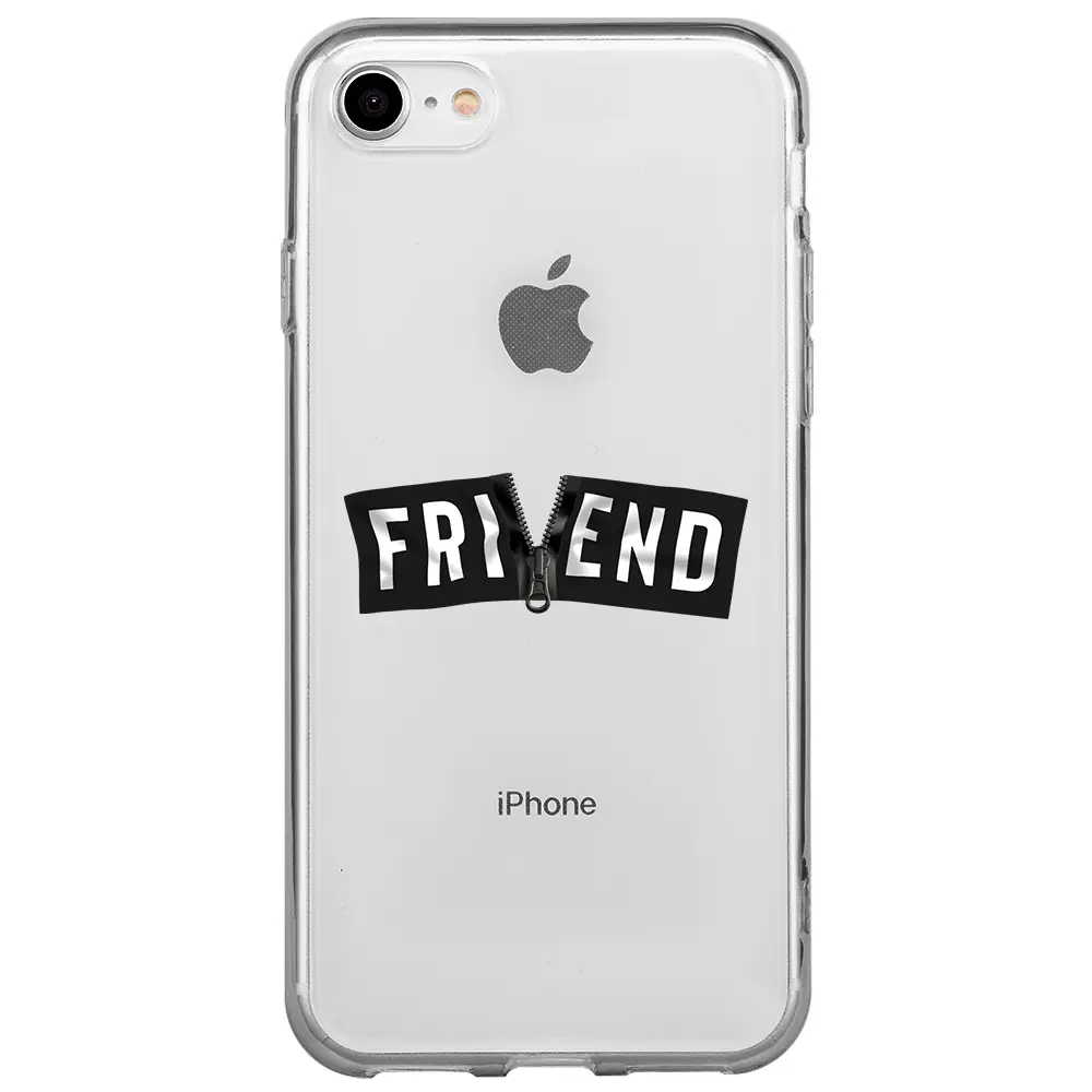 Apple iPhone SE 2020 Şeffaf Telefon Kılıfı - Friend