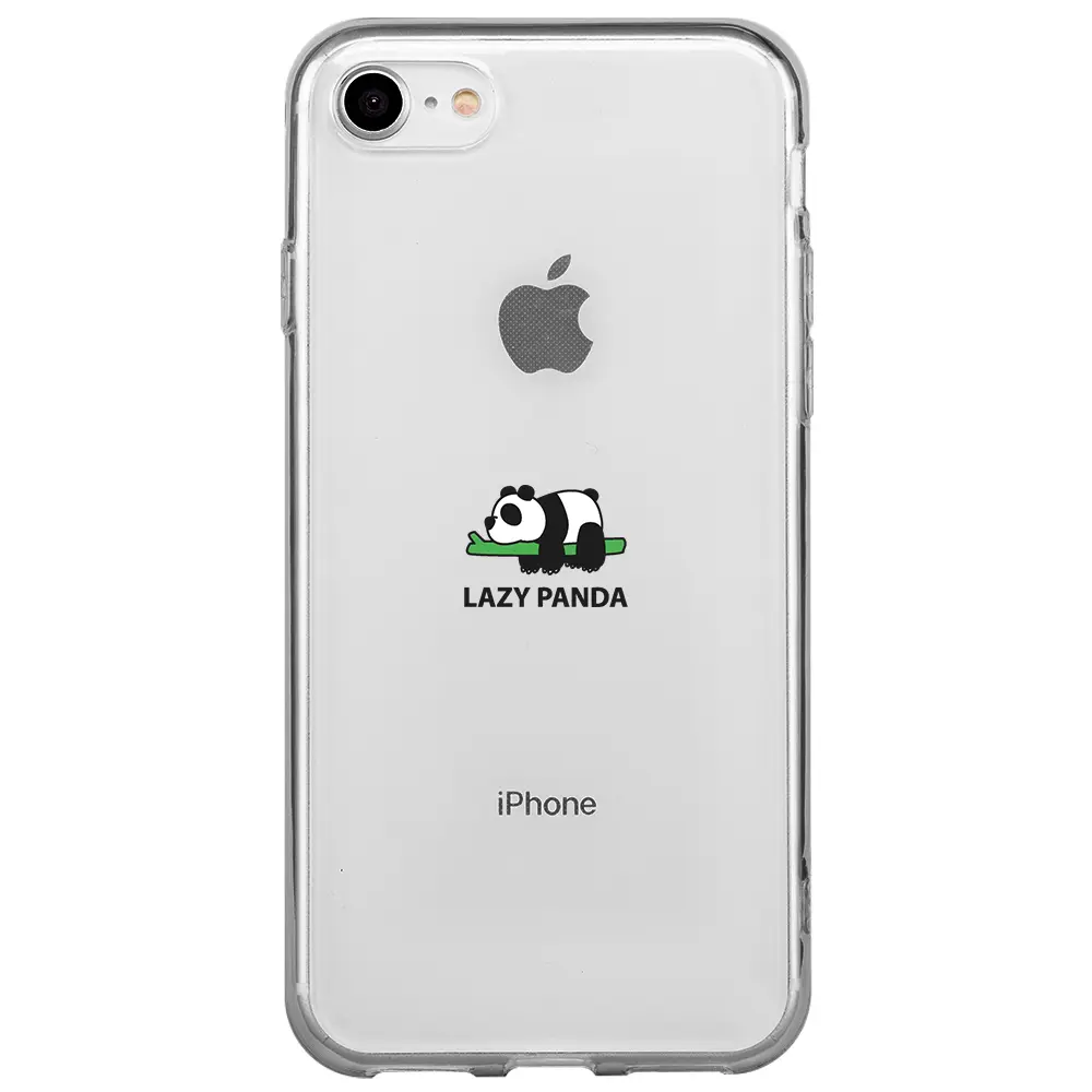 Apple iPhone SE 2020 Şeffaf Telefon Kılıfı - Lazy Panda