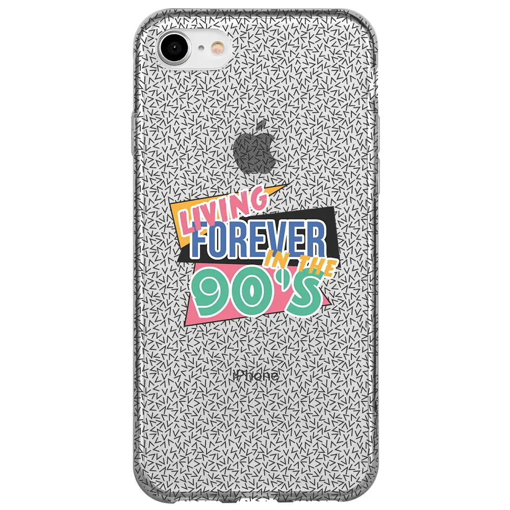 Apple iPhone SE 2020 Şeffaf Telefon Kılıfı - Living Forever