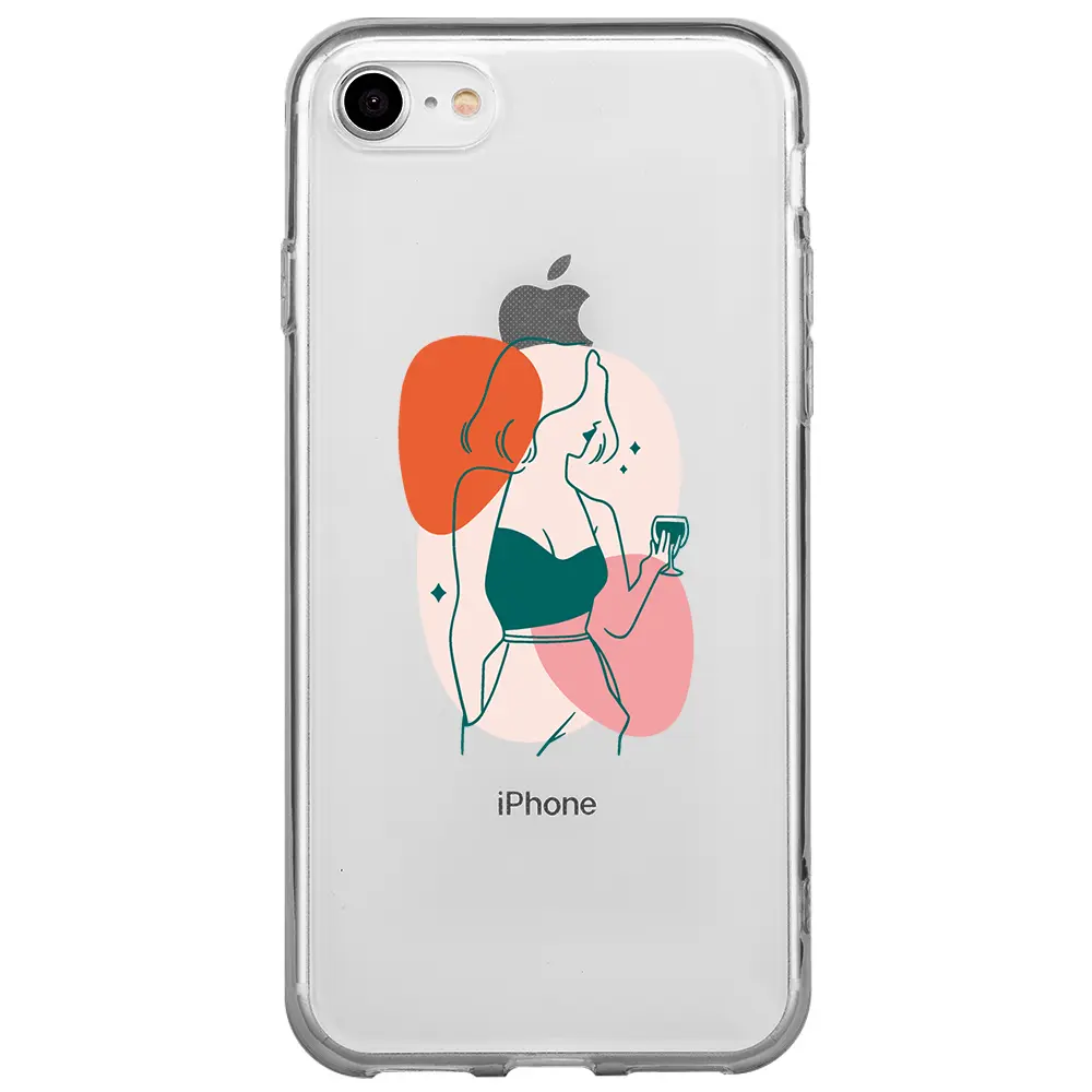 Apple iPhone SE 2020 Şeffaf Telefon Kılıfı - Lucy
