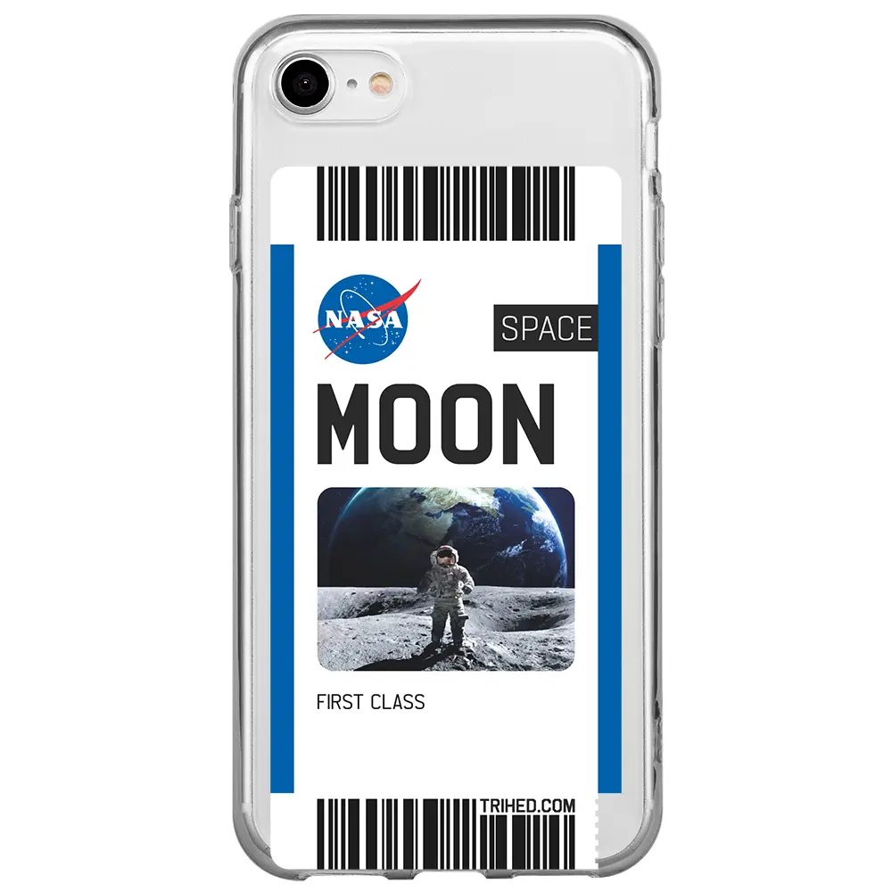 Apple iPhone SE 2020 Şeffaf Telefon Kılıfı - Moon Bileti