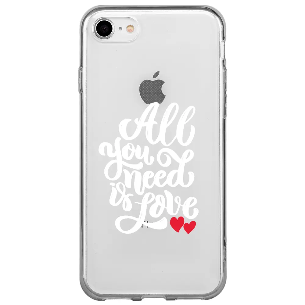 Apple iPhone SE 2020 Şeffaf Telefon Kılıfı - Need Love