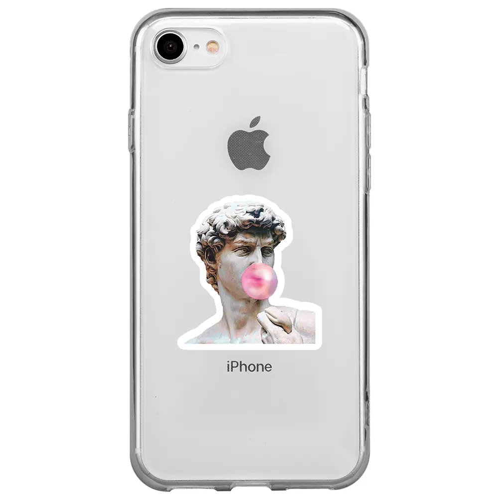 Apple iPhone SE 2020 Şeffaf Telefon Kılıfı - Postmodern David