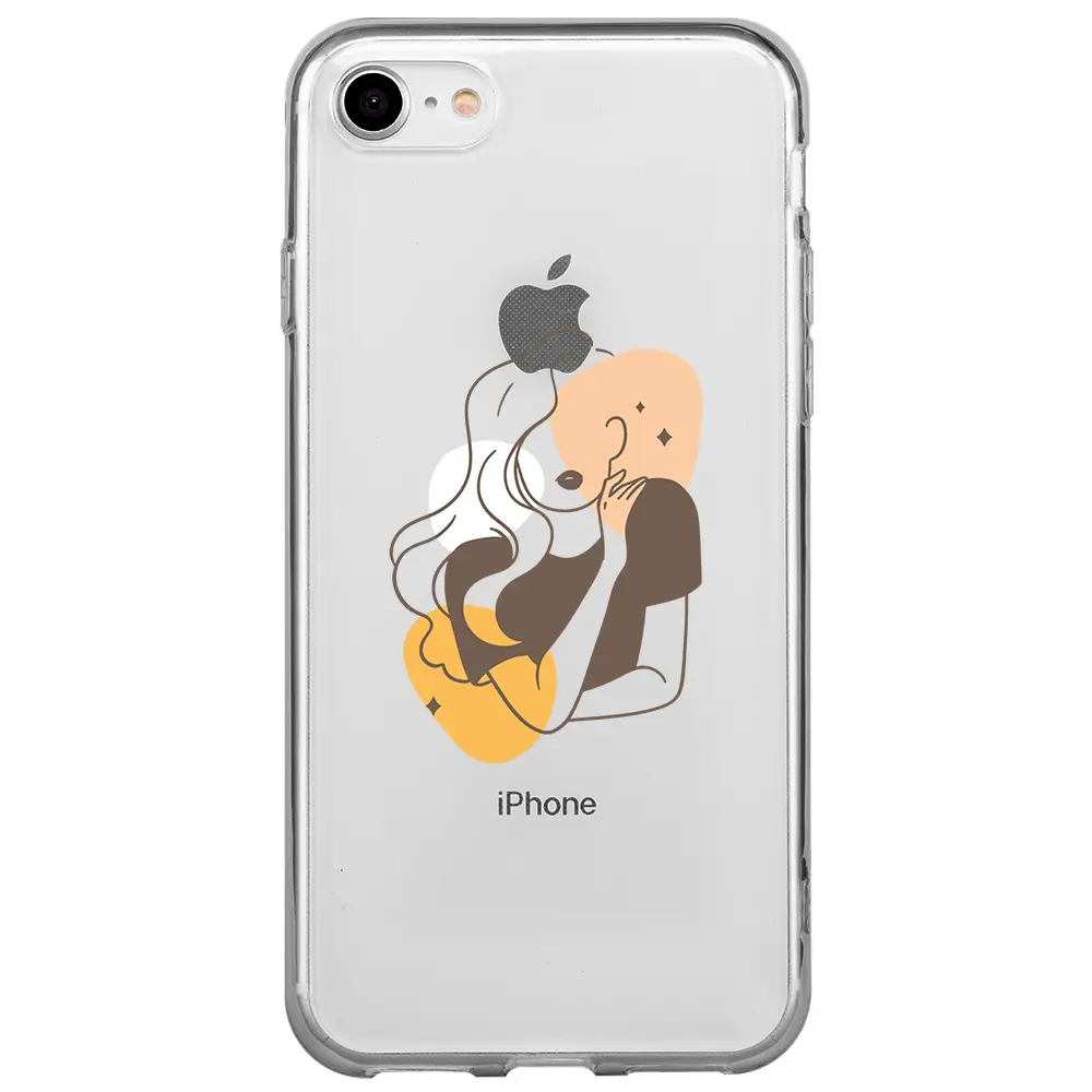 Apple iPhone SE 2020 Şeffaf Telefon Kılıfı - Sophia