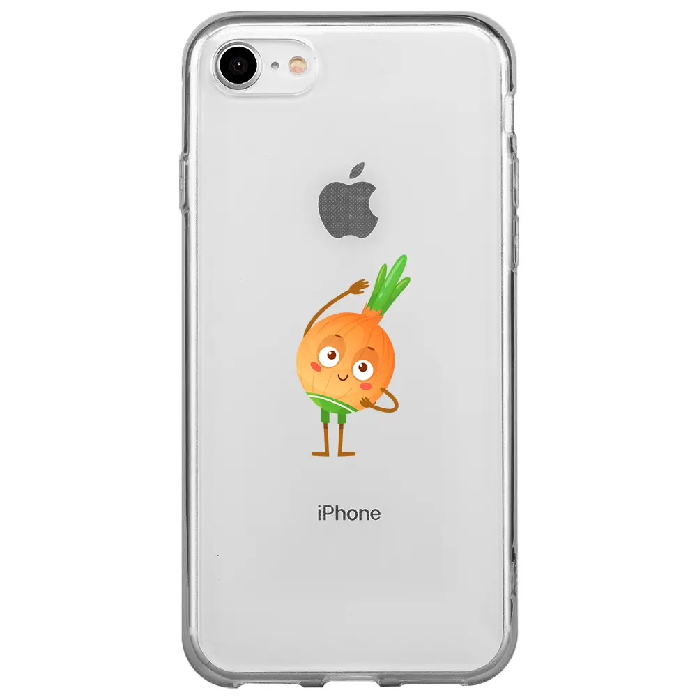 Apple iPhone SE 2020 Şeffaf Telefon Kılıfı - Warming Onion