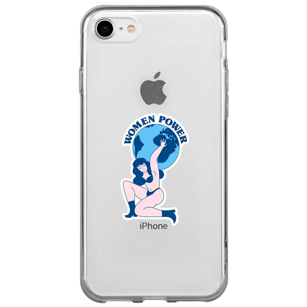 Apple iPhone SE 2020 Şeffaf Telefon Kılıfı - World Up Woman