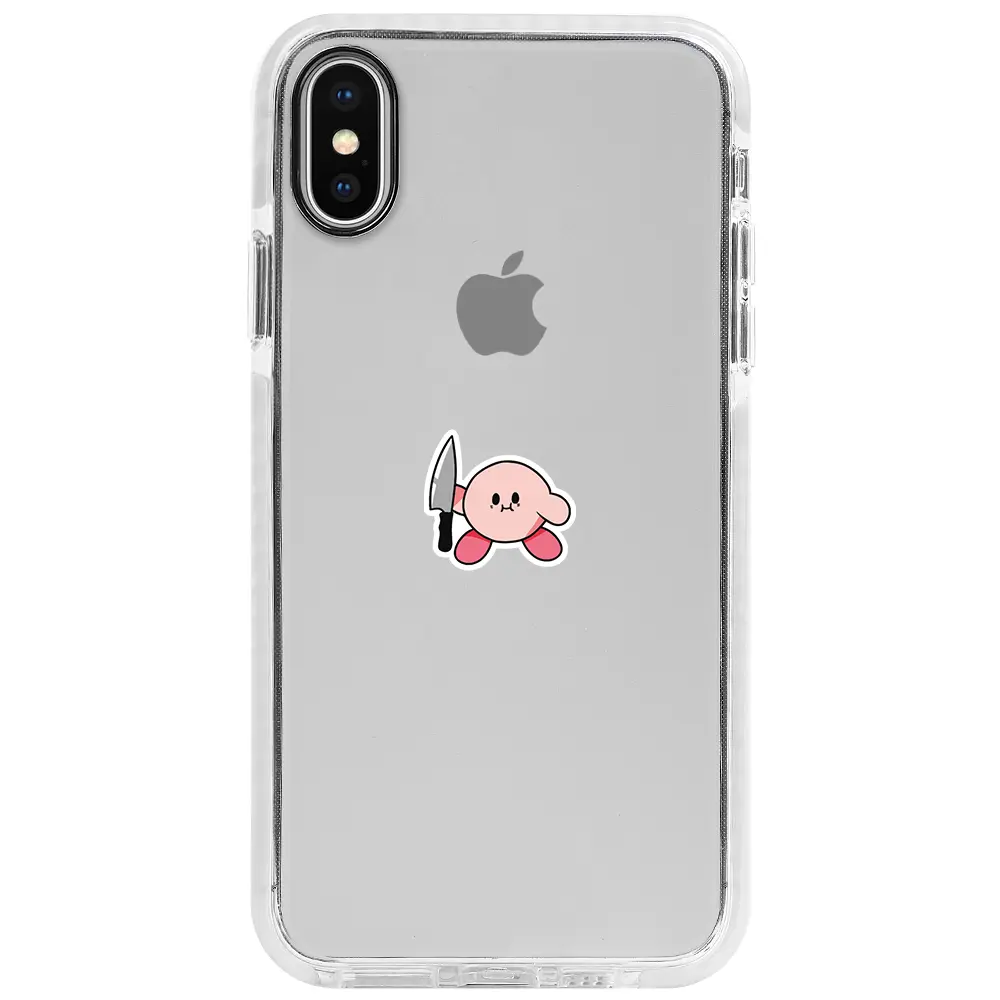 Apple iPhone X Beyaz Impact Premium Telefon Kılıfı - Kirby