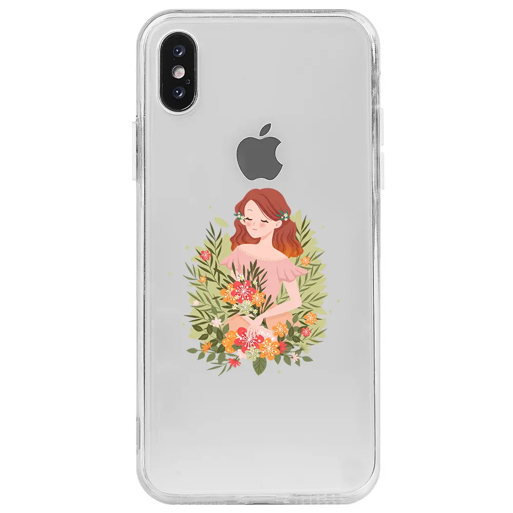 Apple iPhone X Şeffaf Telefon Kılıfı - Bloom and Feel