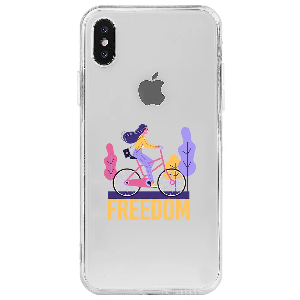 Apple iPhone X Şeffaf Telefon Kılıfı - Freedom