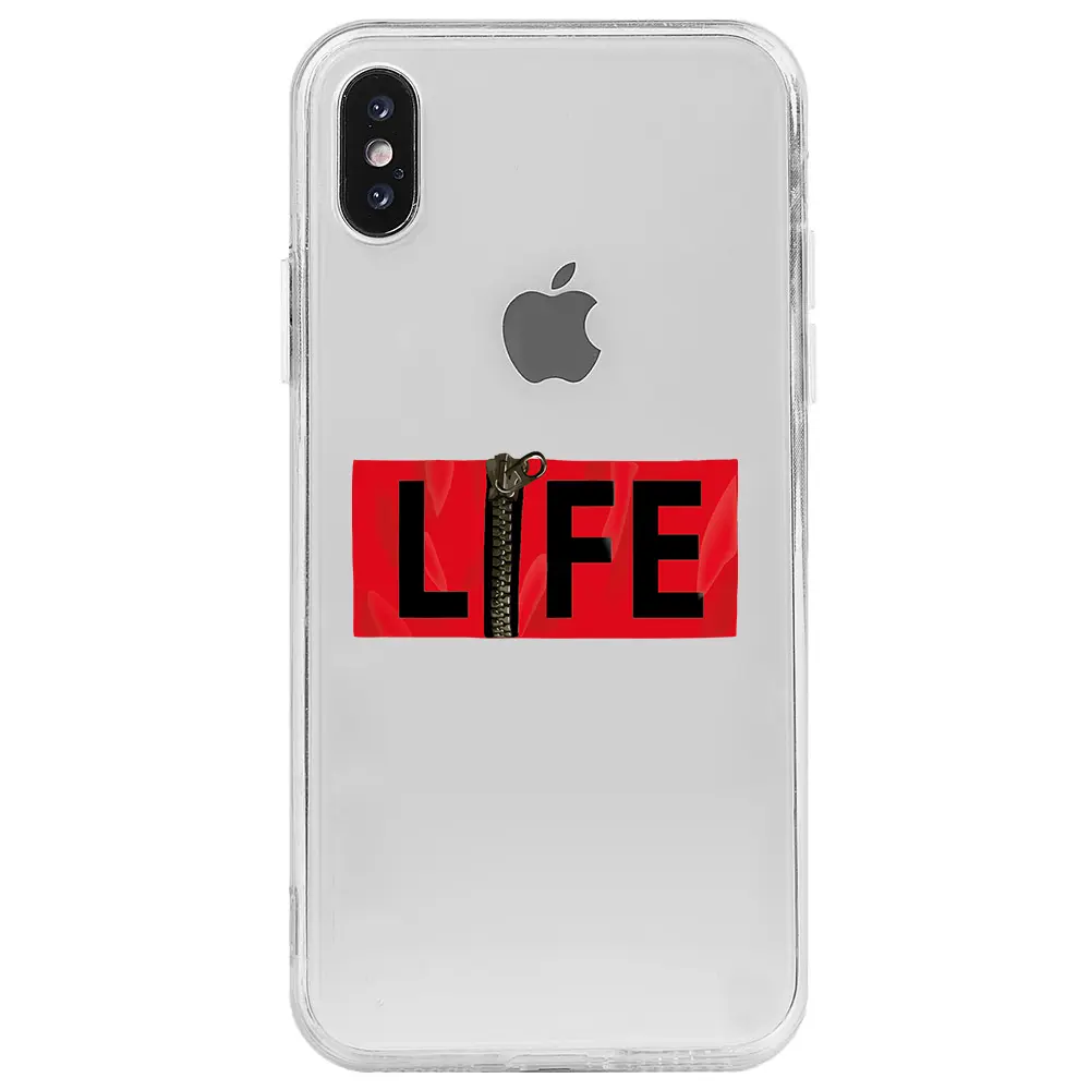 Apple iPhone X Şeffaf Telefon Kılıfı - Life