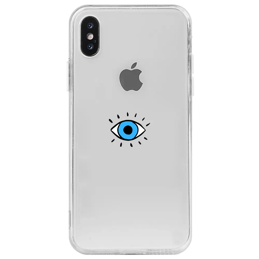 Apple iPhone X Şeffaf Telefon Kılıfı - One Eye