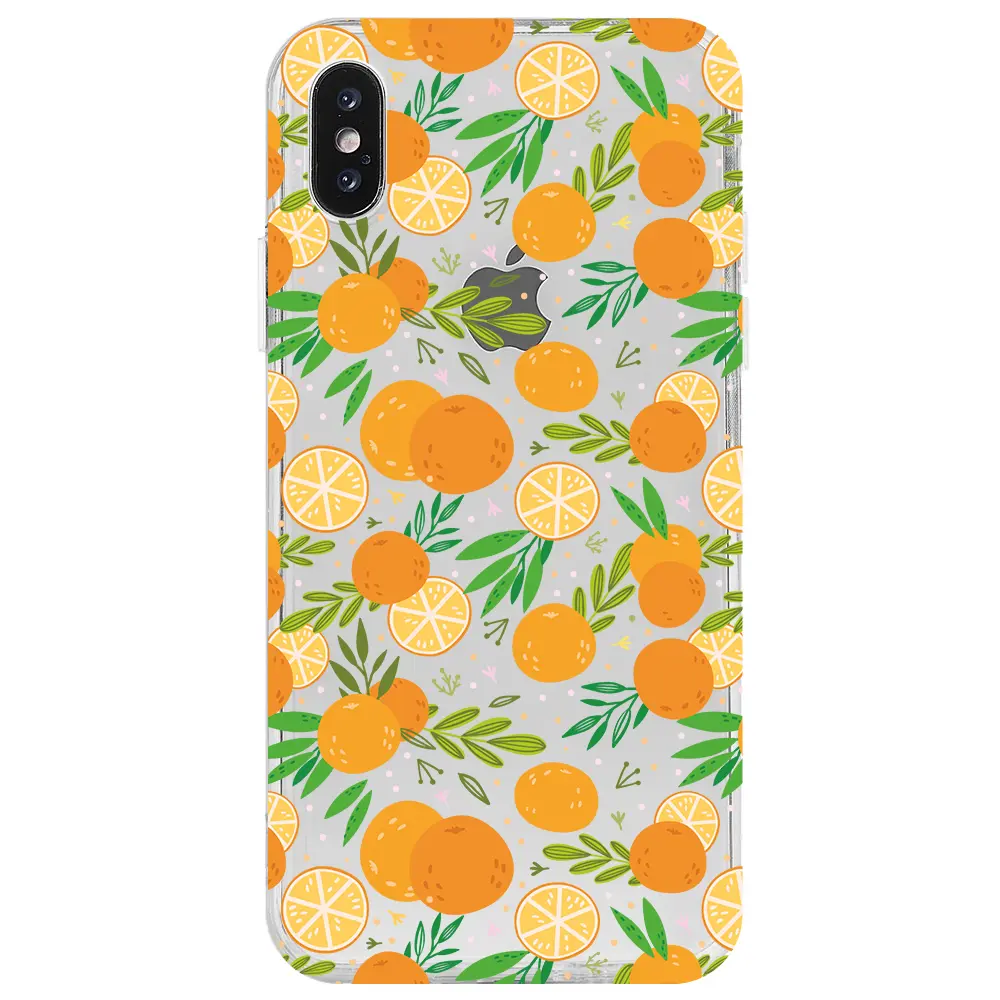 Apple iPhone X Şeffaf Telefon Kılıfı - Portakal Bahçesi 2