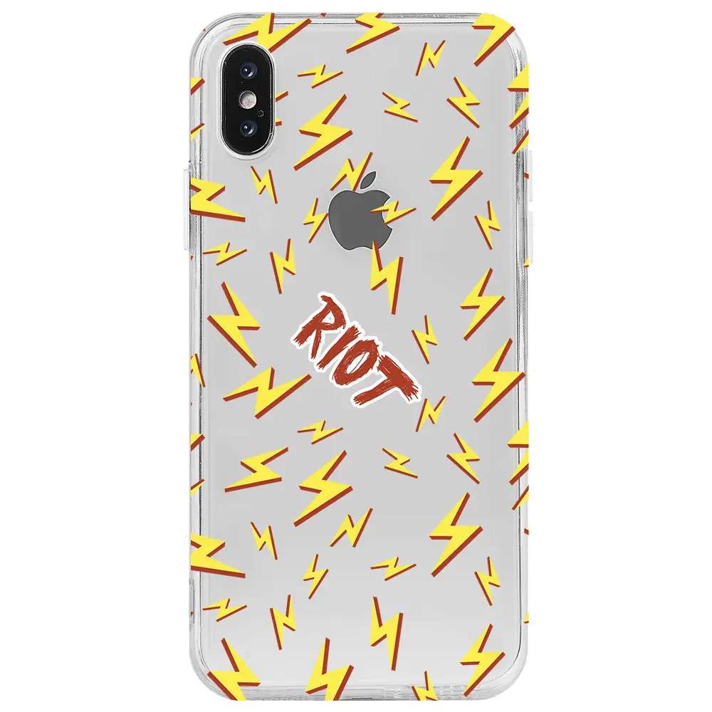 Apple iPhone X Şeffaf Telefon Kılıfı - Riot