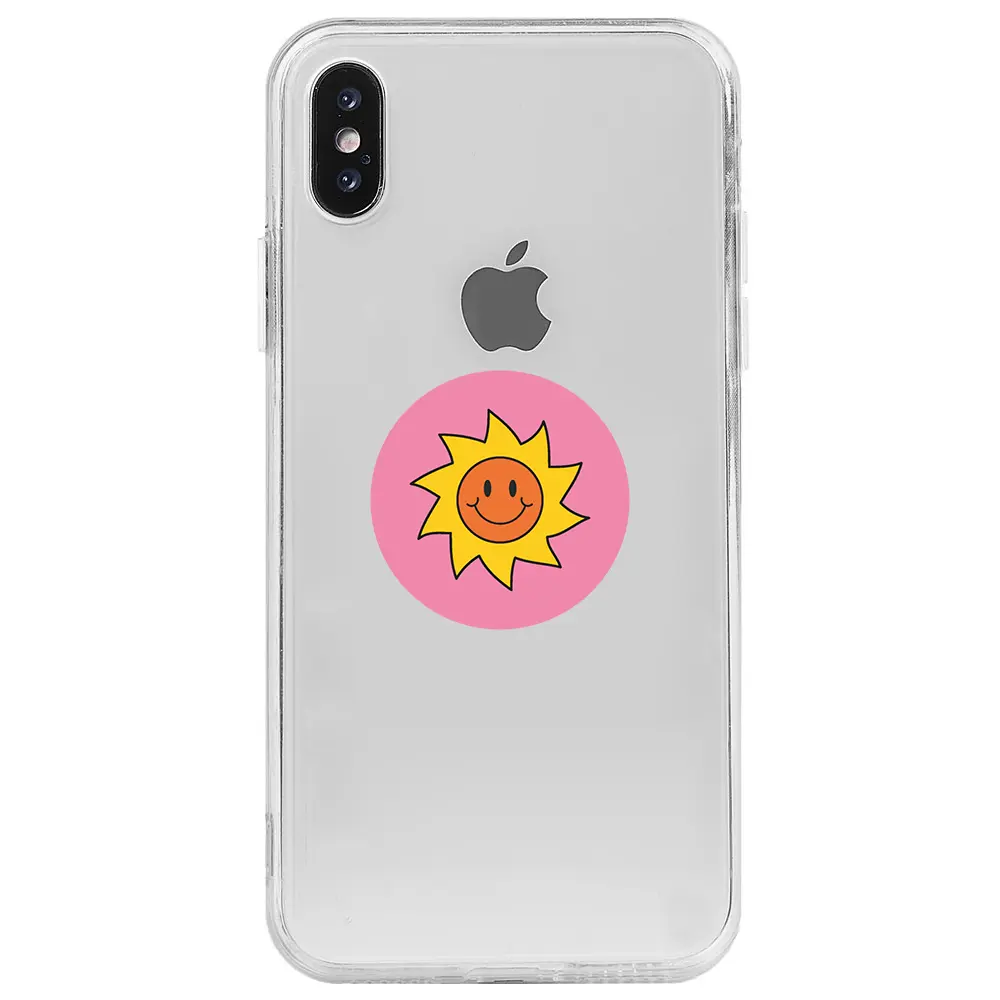 Apple iPhone X Şeffaf Telefon Kılıfı - Sun