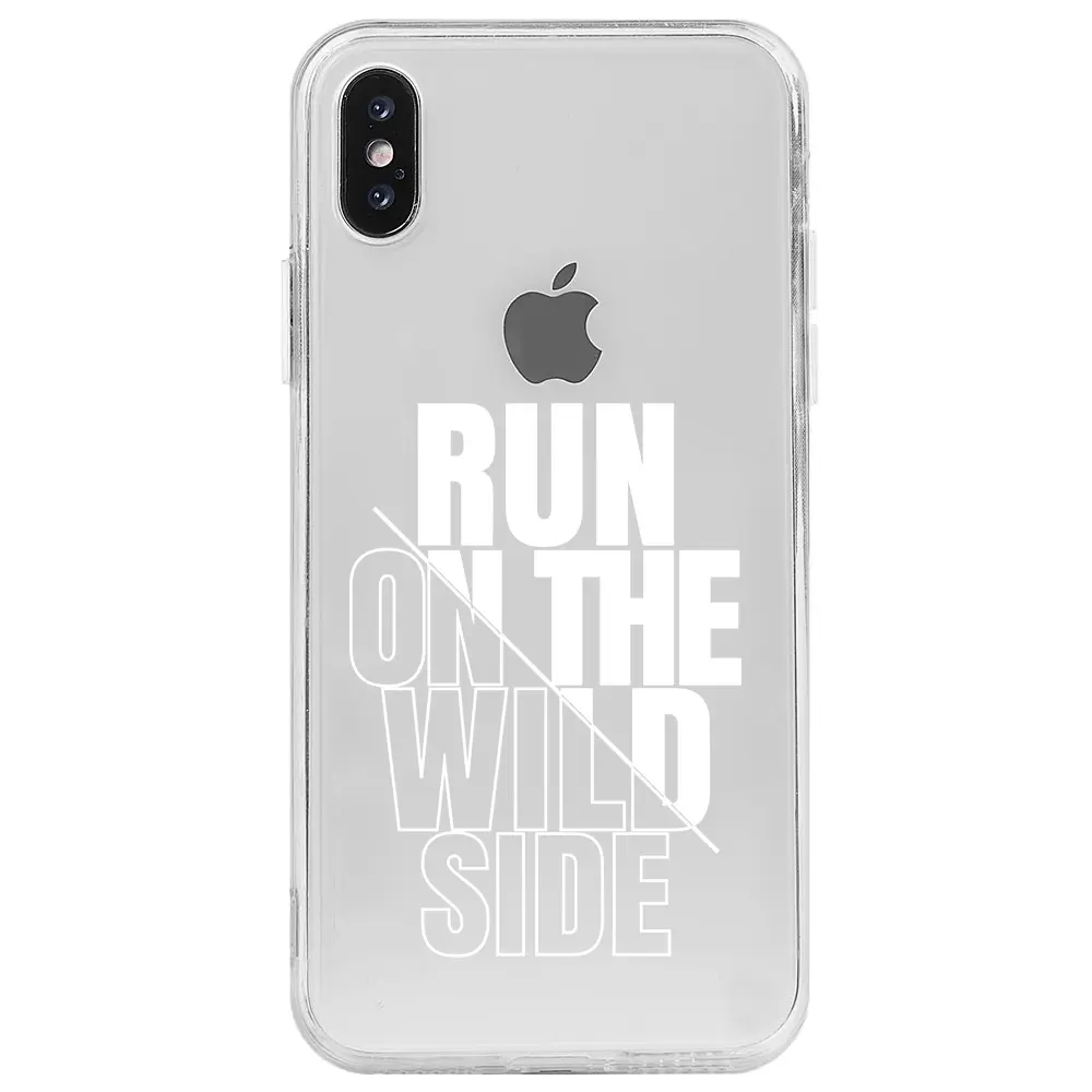 Apple iPhone X Şeffaf Telefon Kılıfı - Wild Side