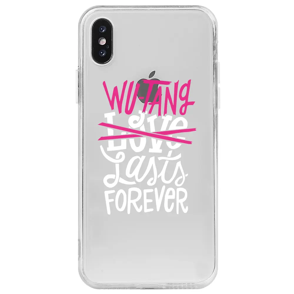 Apple iPhone X Şeffaf Telefon Kılıfı - Wu-Tang