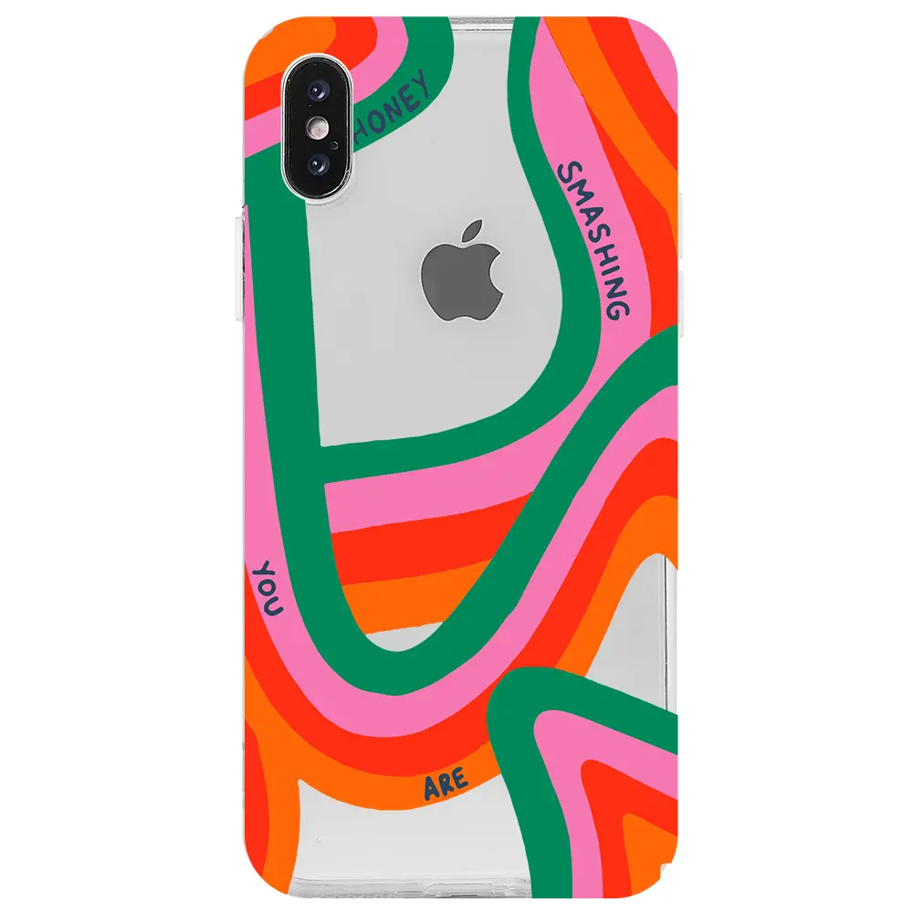 Apple iPhone X Şeffaf Telefon Kılıfı - You are Colors