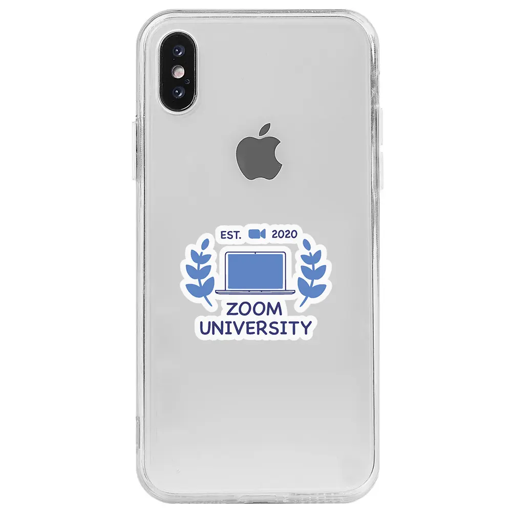 Apple iPhone X Şeffaf Telefon Kılıfı - Zoom Üniversitesi