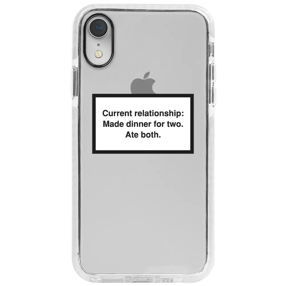 Apple iPhone XR Beyaz Impact Premium Telefon Kılıfı - Ate both.