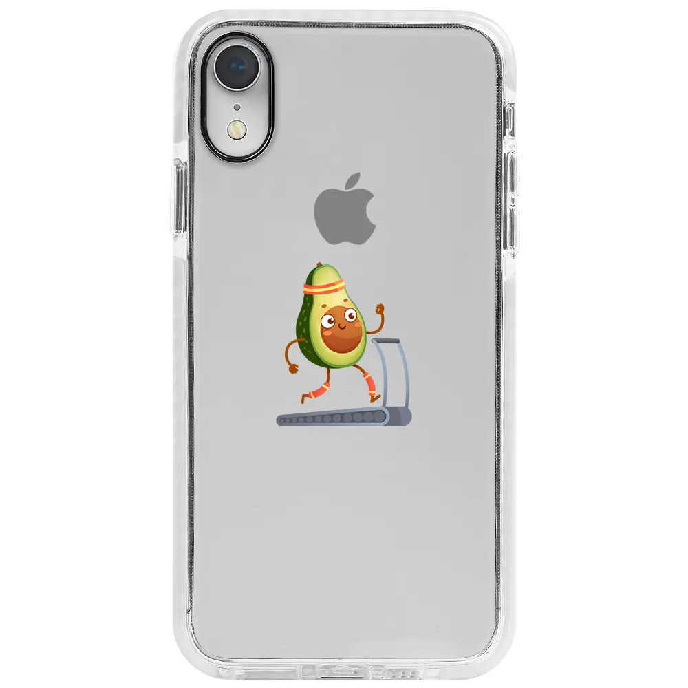 Apple iPhone XR Beyaz Impact Premium Telefon Kılıfı - Avokado Run