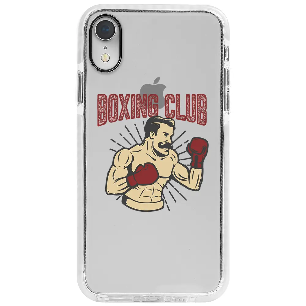 Apple iPhone XR Beyaz Impact Premium Telefon Kılıfı - Boxing Club