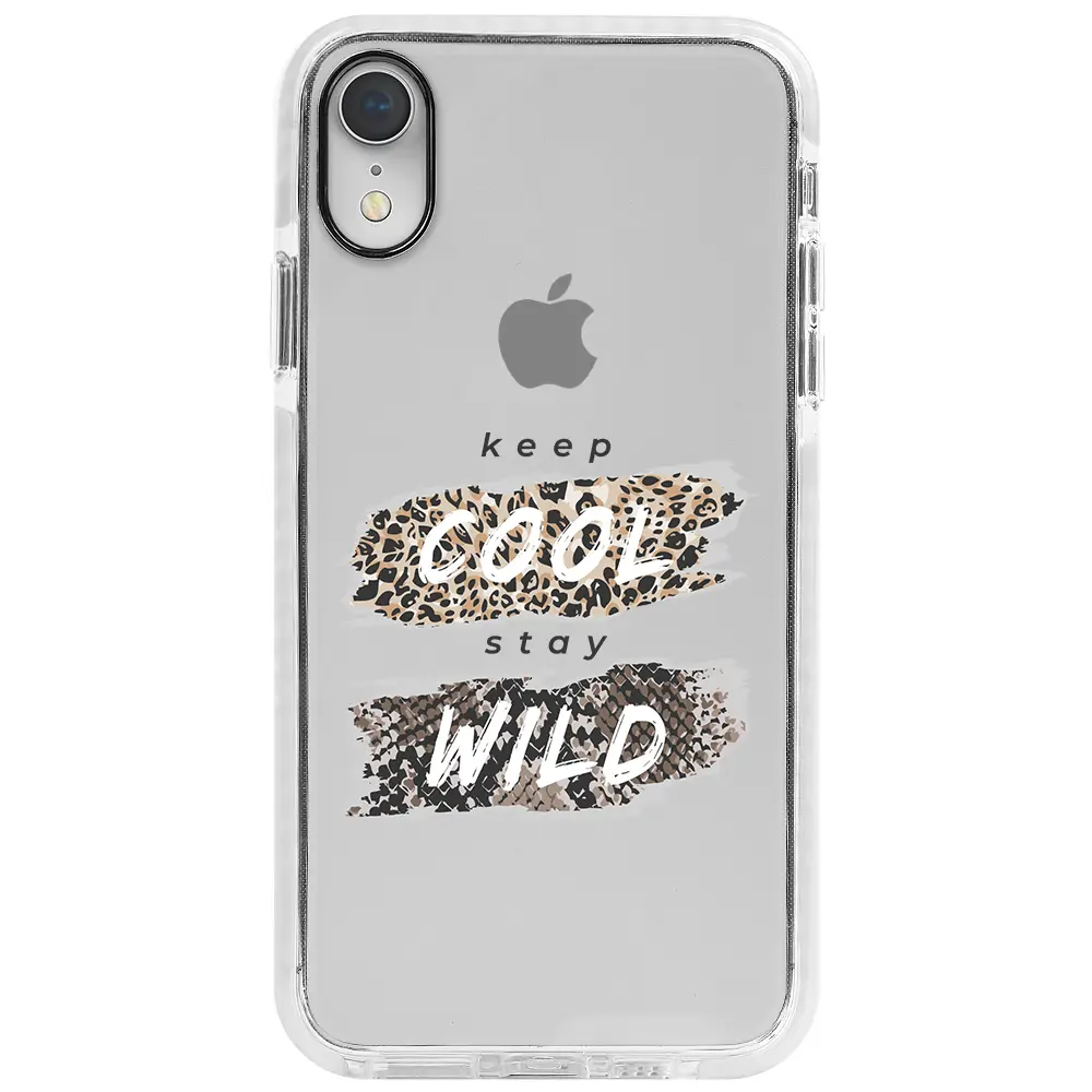 Apple iPhone XR Beyaz Impact Premium Telefon Kılıfı - Cool Wild