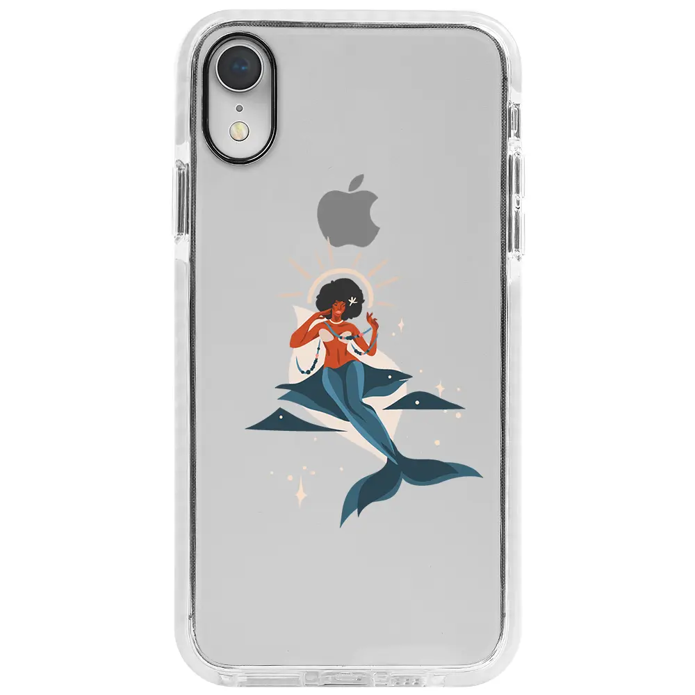 Apple iPhone XR Beyaz Impact Premium Telefon Kılıfı - Deniz Kızı