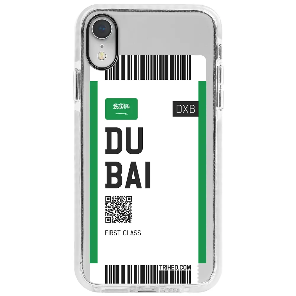 Apple iPhone XR Beyaz Impact Premium Telefon Kılıfı - Dubai Bileti