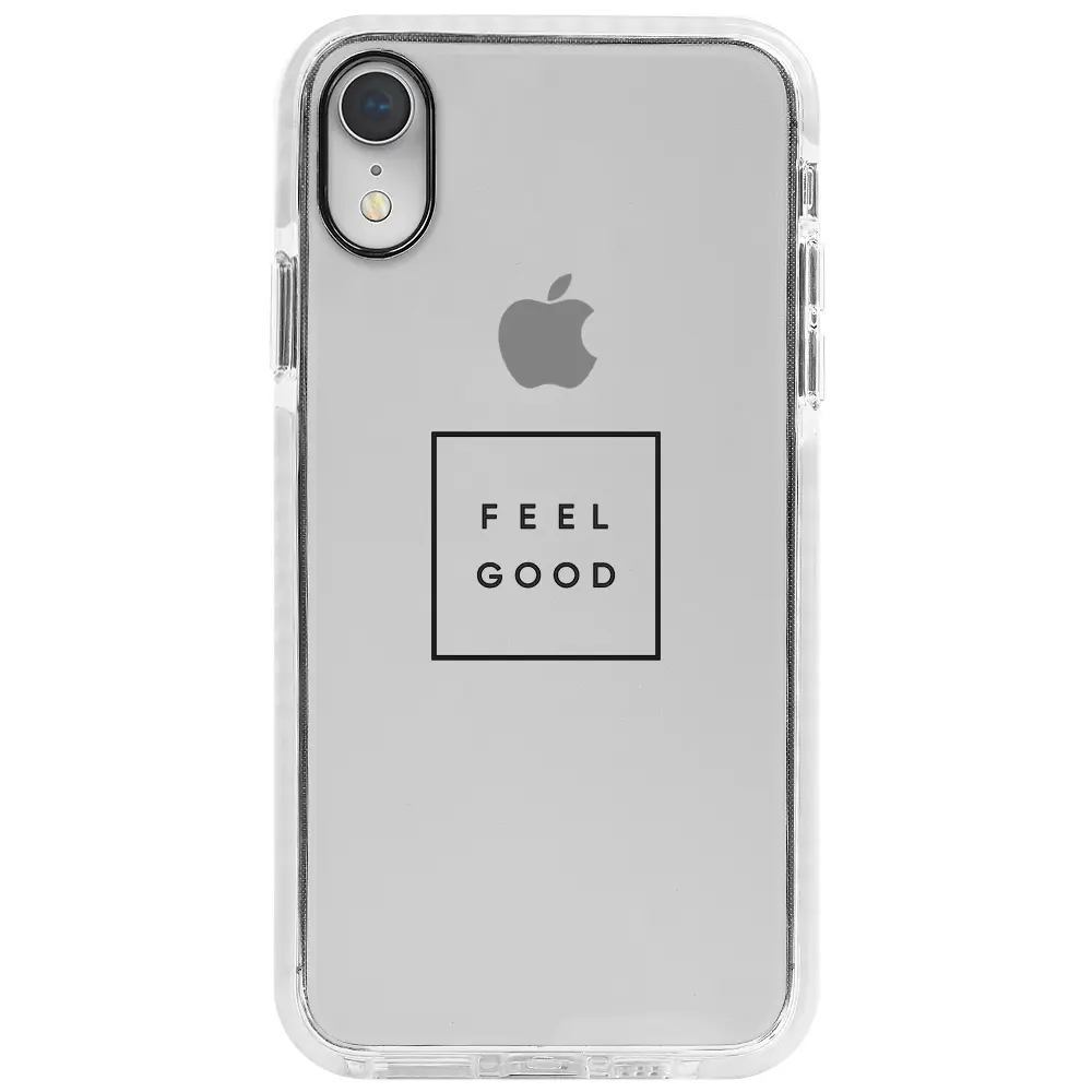 Apple iPhone XR Beyaz Impact Premium Telefon Kılıfı - Feel Good