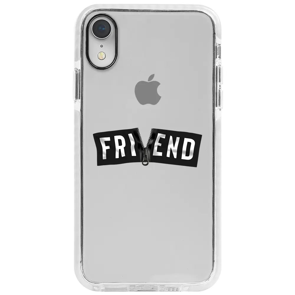 Apple iPhone XR Beyaz Impact Premium Telefon Kılıfı - Friend